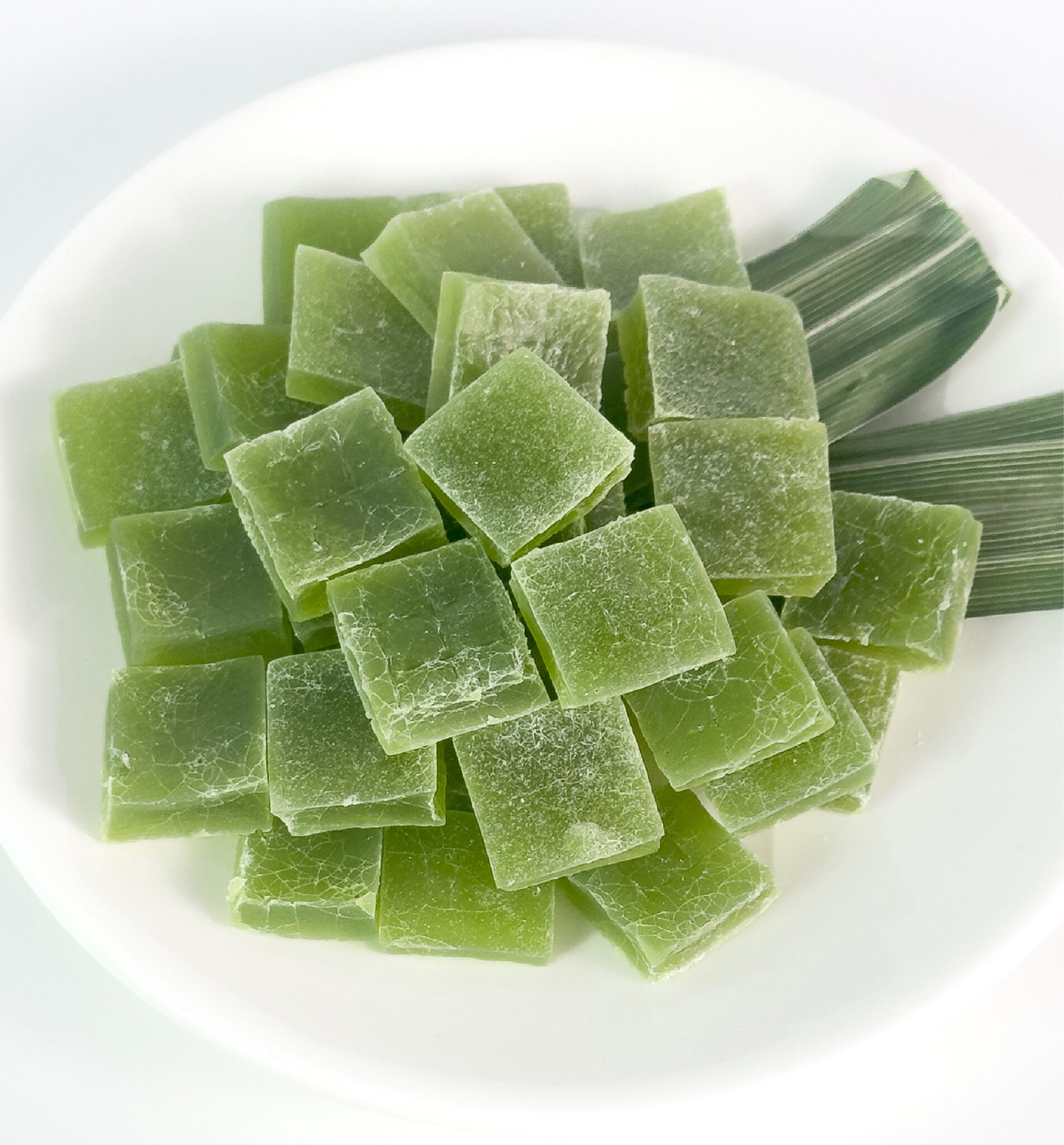 Glazed Pandan Pudding (Glazed Pandan Pudding) حلويات تايلندية ببندان طبيعي 100% Yoksod